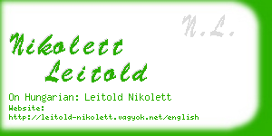 nikolett leitold business card